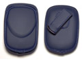Blackberry 8300/ 8800/ Bold 9000/ Motorola Q Pouch With Swivel Belt Clip - Vertical Eva Style Blue