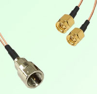 FME Male to Dual SMA Male adapter cable