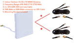 3G 4G LTE Indoor Outdoor wide band MIMO Antenna for Microhard Bullet-3G Bullet-LTE IPn4Gb IPn4Gii cellular modem